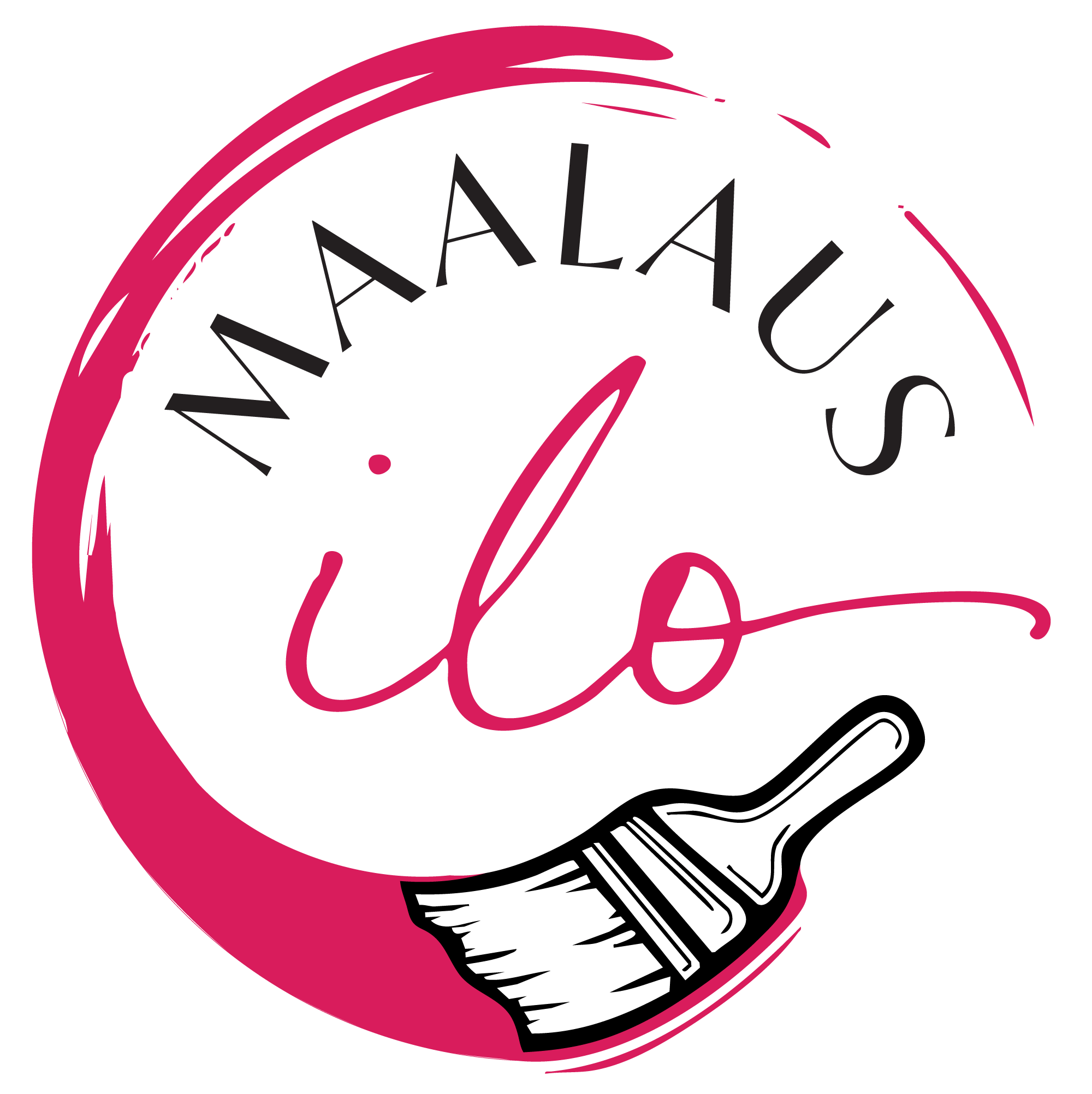 Maalausilo-logo-vadelma-pyorea