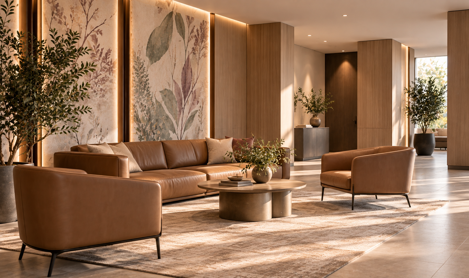 Warm Modern Lounge Reception